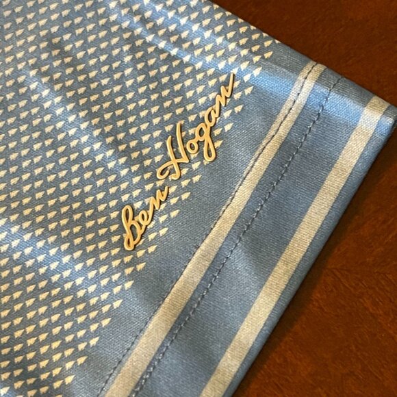 Ben Hogan Performance Mens S/S Polo Shirt Blue Striped Size S Golf Shirt - Picture 10 of 13